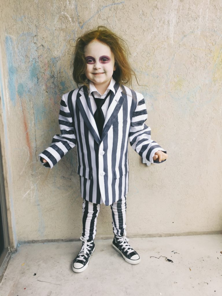 Kids Beetlejuice Costume Halloween DIY 