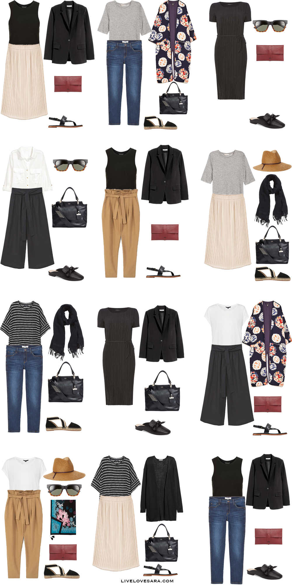 What to Wear in Dubai UAE Outfit Options 13-24 Packing Light List #packinglist #packinglight #travellight #travel #livelovesara