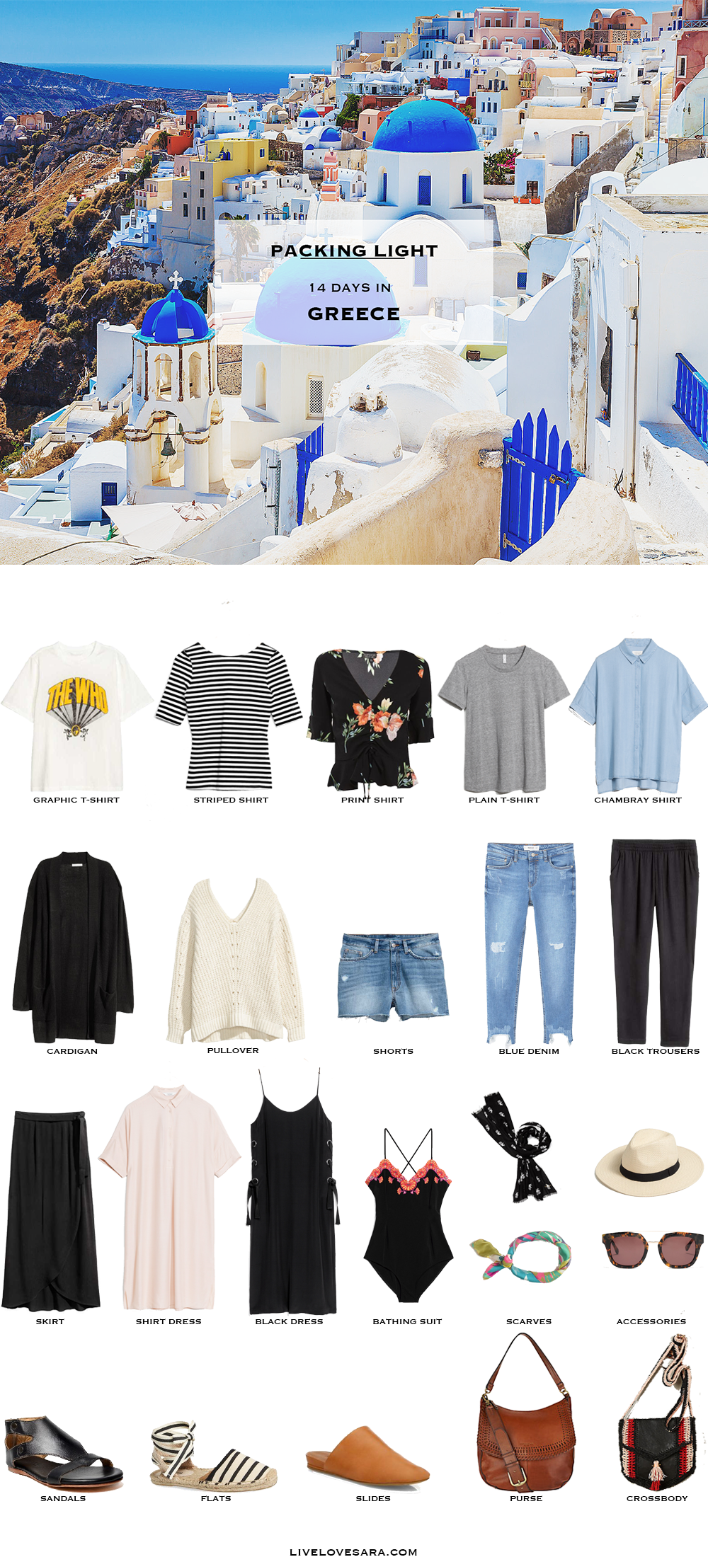 What to Pack for Greece Packing Light List