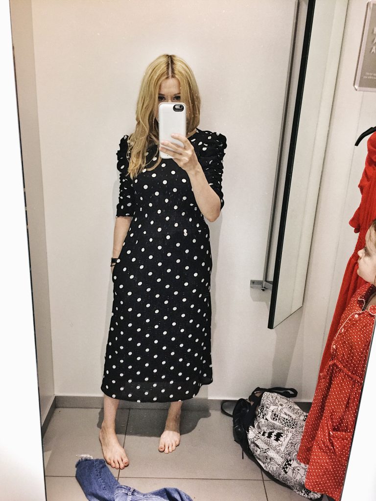 H&M Polka Dot midi dress