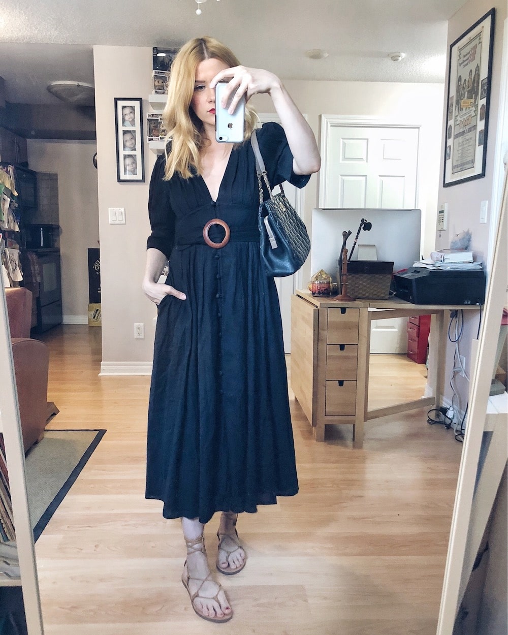 What I Wore this week | Free People Dress | Madewell Sandals | Chanel Bag | livelovesara