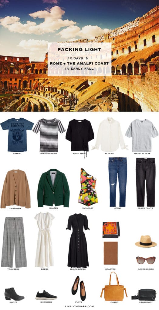 What to Pack for Rome and The Amalfi Coast in Early Fall livelovesara