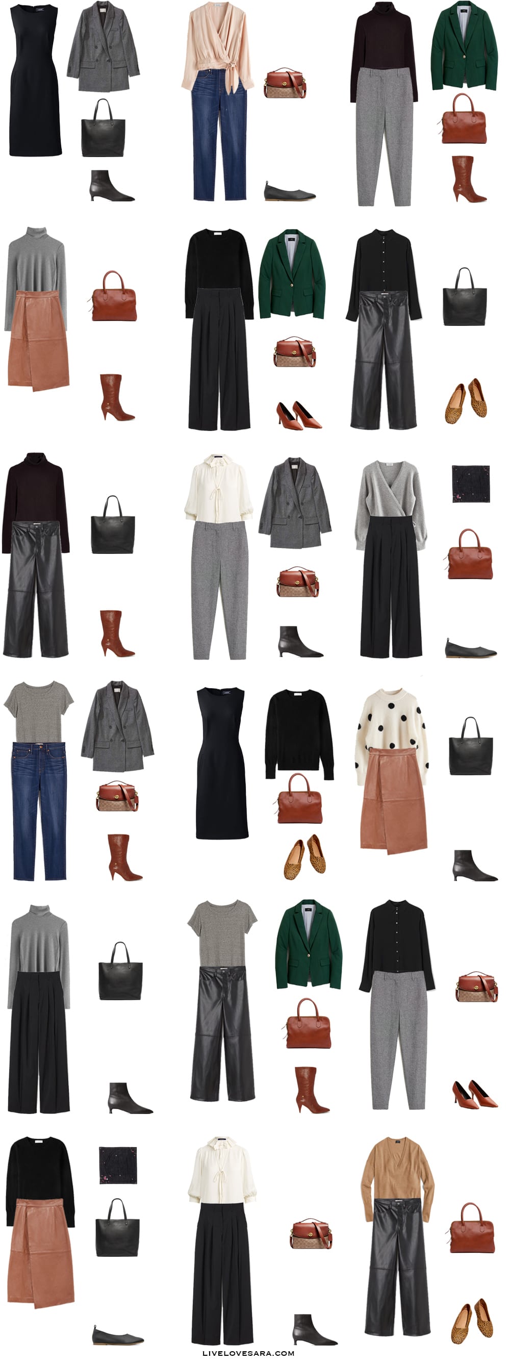 A winter work Capsule Wardrobe Work Outfit Ideas 19-36 | winter Wardrobe | winter Capsule Wardrobe | Fall Capsule wardrobe | Winter work wardrobe | All Season Capsule Wardrobe | Winter Work Outfit Ideas | livelovesara