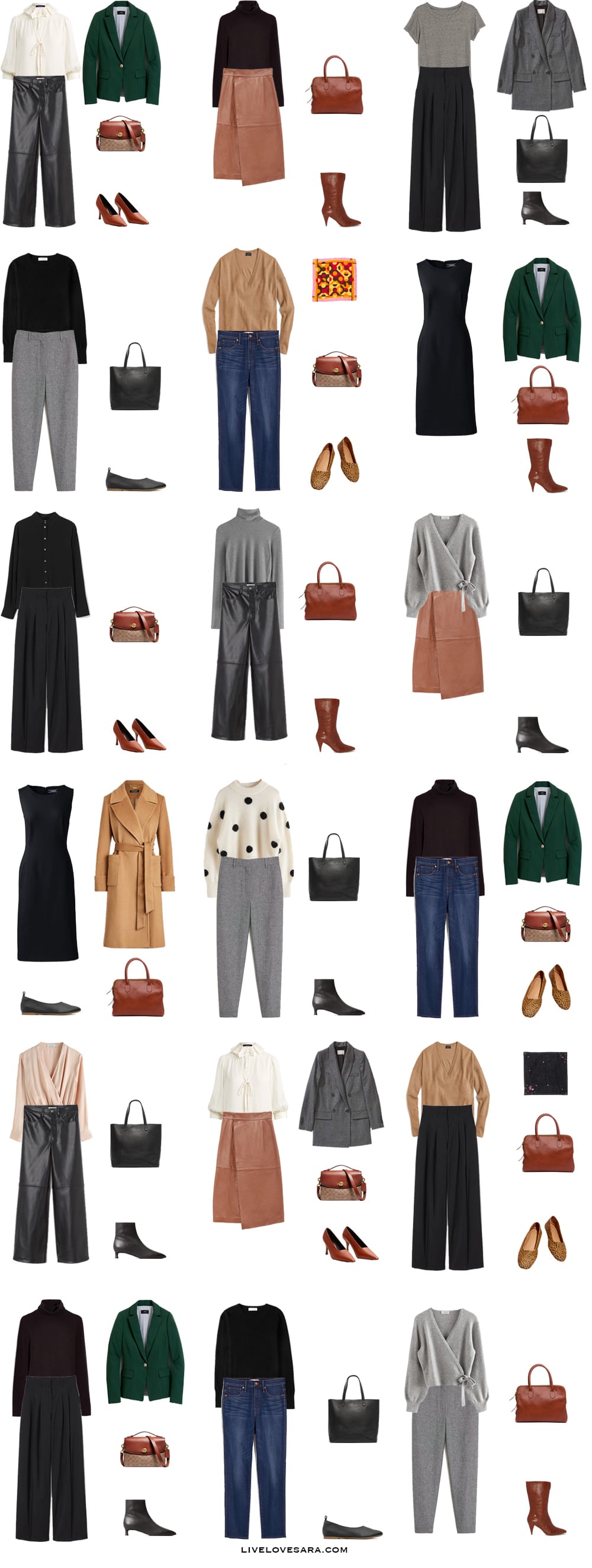 1 MONTH WINTER WORK OUTFITS, 12 clothing pieces 💼, Winter Work Capsule  Wardrobe