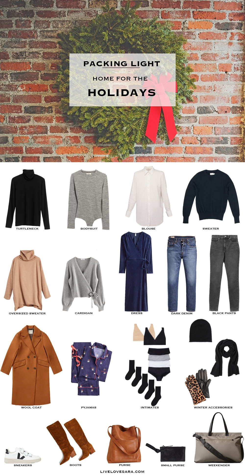 What to pack for the Holidays - livelovesara