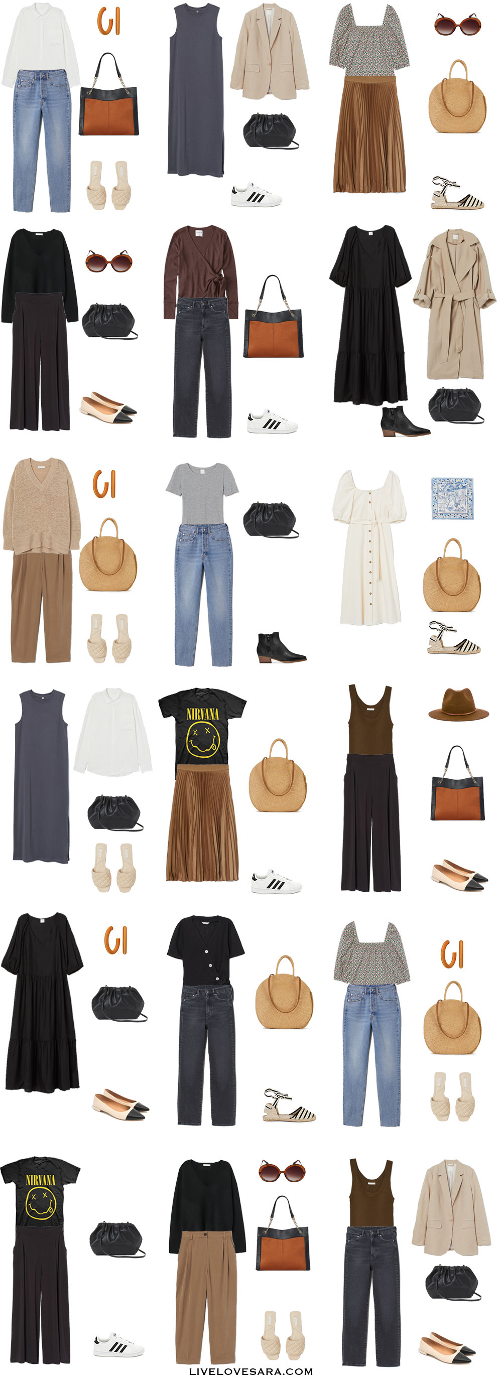 How to Build a Budget Capsule Wardrobe for Spring and Summer Outfits 19-36 | spring Wardrobe | spring Capsule Wardrobe | Summer Capsule | Budget capsule | capsule wardrobe on a Budget | Minimalist Capsule Wardrobe | Neutral Capsule wardrobe | All Season Capsule | Budget Outfit Ideas | Budget Wardrobe | Neutral Outfit Ideas | livelovesara