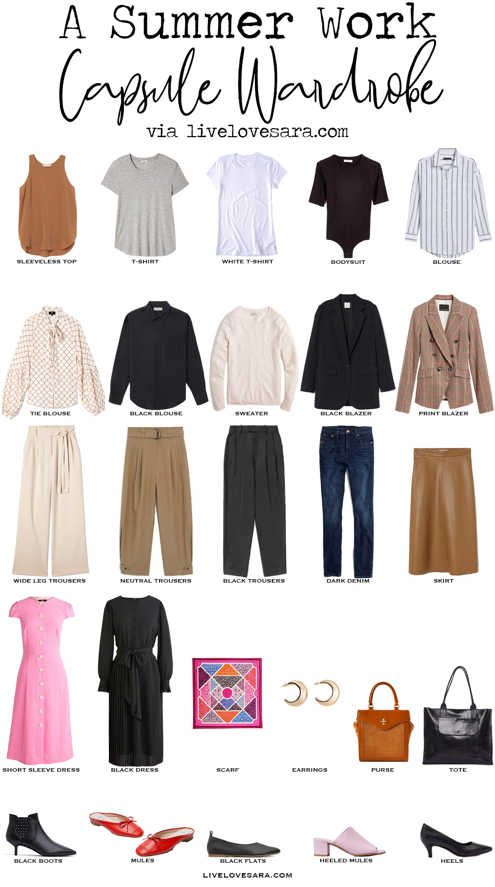 How to Build a Summer Capsule Wardrobe on a Budget - livelovesara