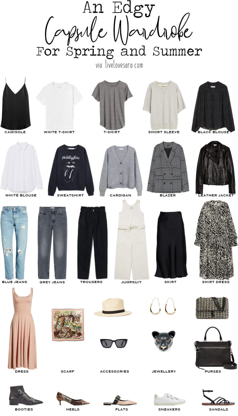 How to Build an Edgy Capsule Wardrobe - livelovesara