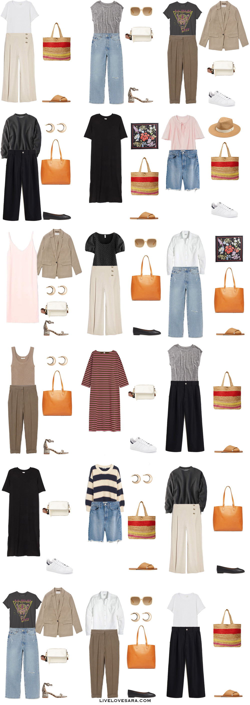 How to Build A Summer Capsule Wardrobe - livelovesara