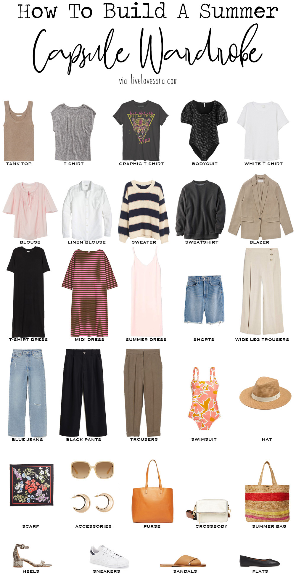 How to Build a Casual Chic Capsule Summer Wardrobe