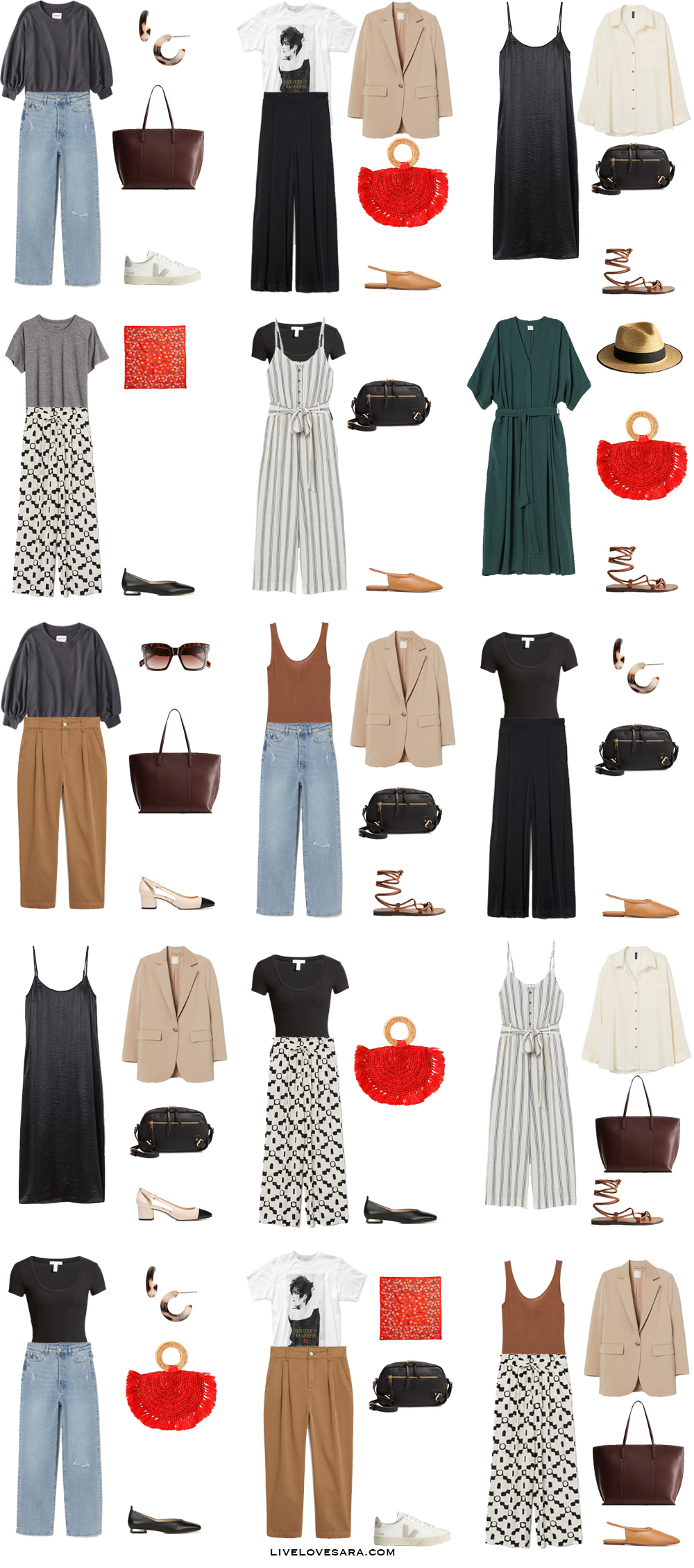 Hoe maak je een Zomer-Capsule van de Garderobe op een Budget Outfits 16-30 | lente Garderobe | voorjaar Capsule Kledingkast Zomer Capsule Kledingkast Budget capsule capsule garderobe op een Budget | Minimalistisch Capsule Kledingkast Zomer Capsule kledingkast Budget Outfit Ideeën | Budget Kledingkast Neutrale Outfit Ideeën|