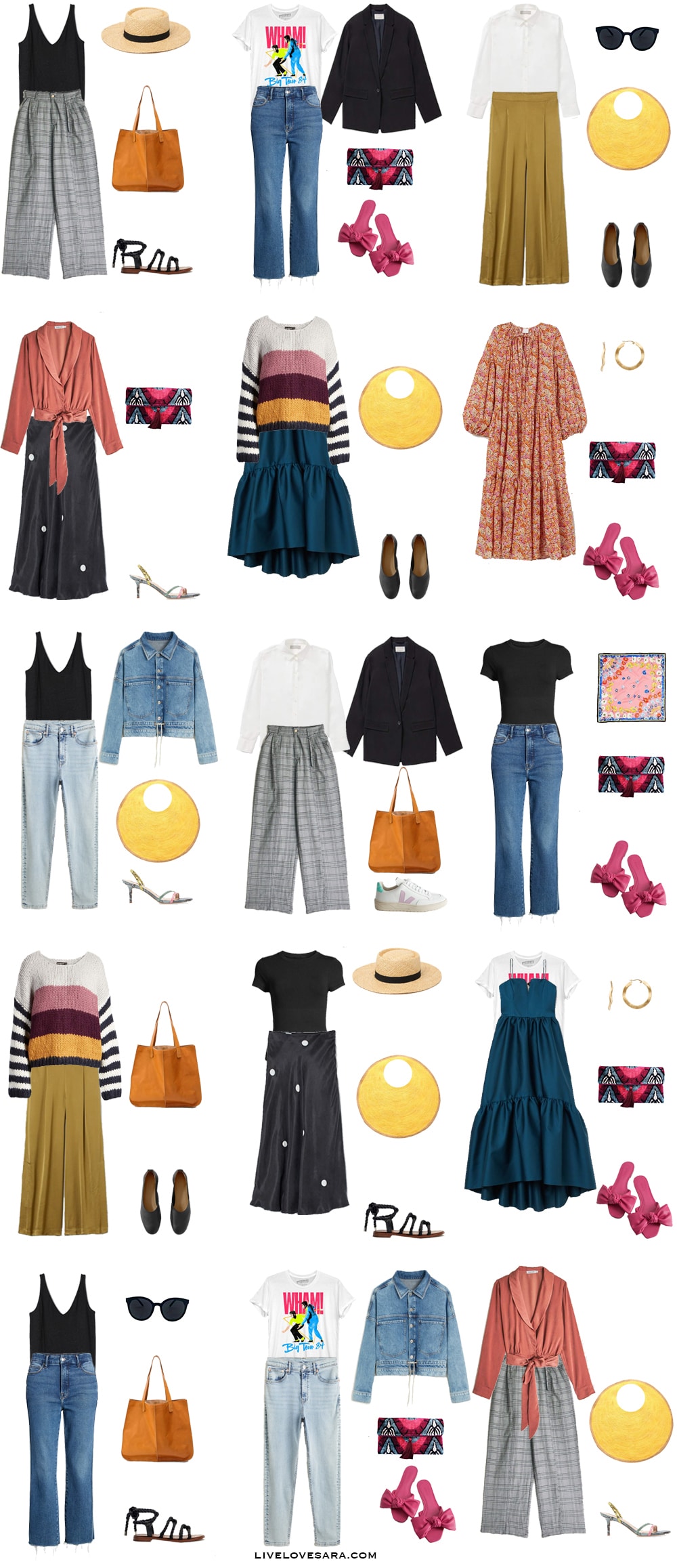 An Artsy Summer Capsule Wardrobe Outfit Ideas 16 to 30