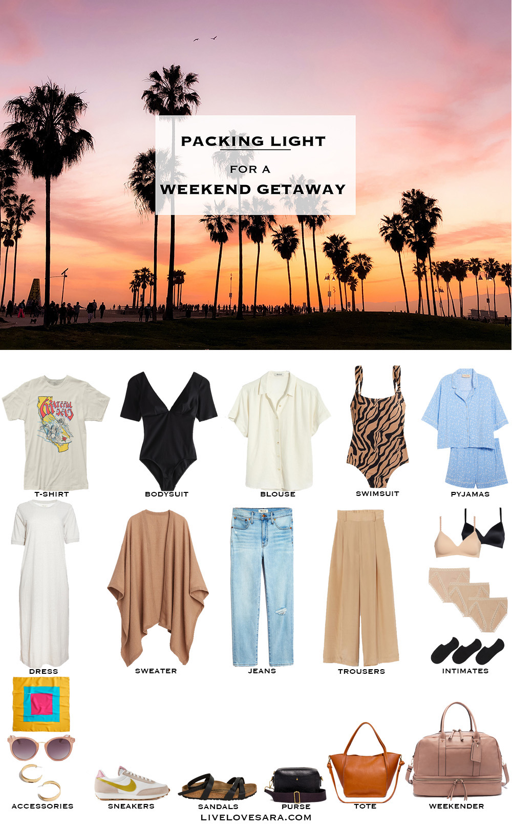 A Summer Weekend Getaway Packing List