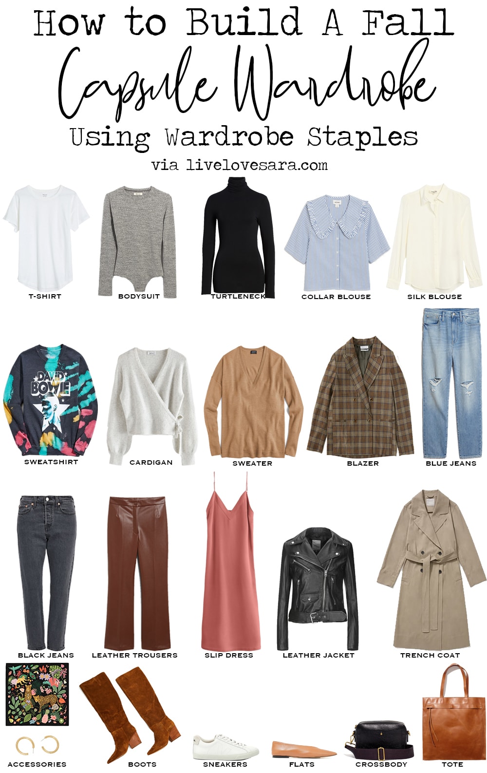 59 Items for Fall: The Essential Wardrobe Shopping List for Building Your  Fall Wardrobe — Excluded Fashion