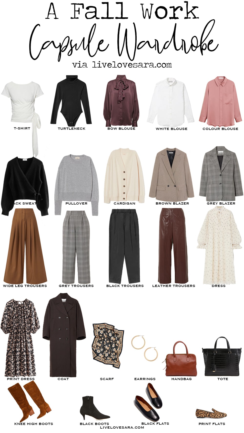 How to Build a Fall Work Capsule Wardrobe - livelovesara