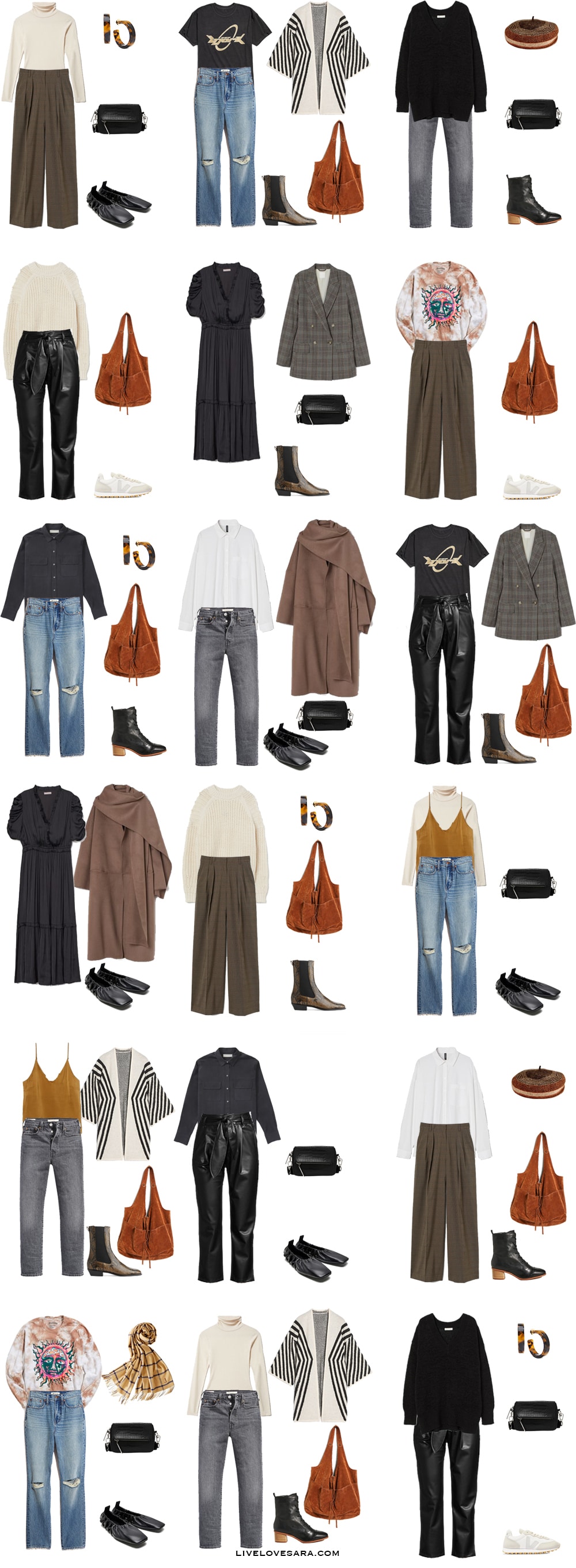 How to Build a Neutral Fall Capsule Wardrobe | Fall Wardrobe | Fall How to Build a Capsule Wardrobe | Fall Outfit Ideas | Neutral Wardrobe | Neutral Outfit Ideas | livelovesara