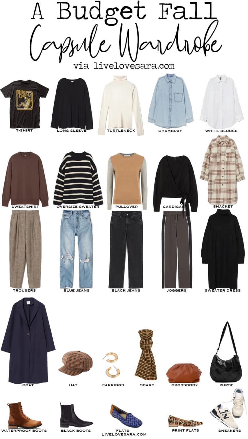 How to Build A Fall Capsule Wardrobe: Shopping on a Budget - livelovesara