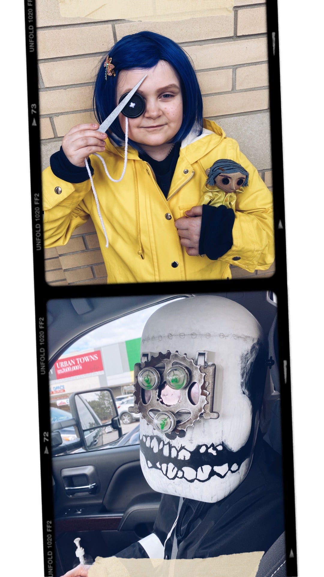 Coraline and Wybie Halloween Costume