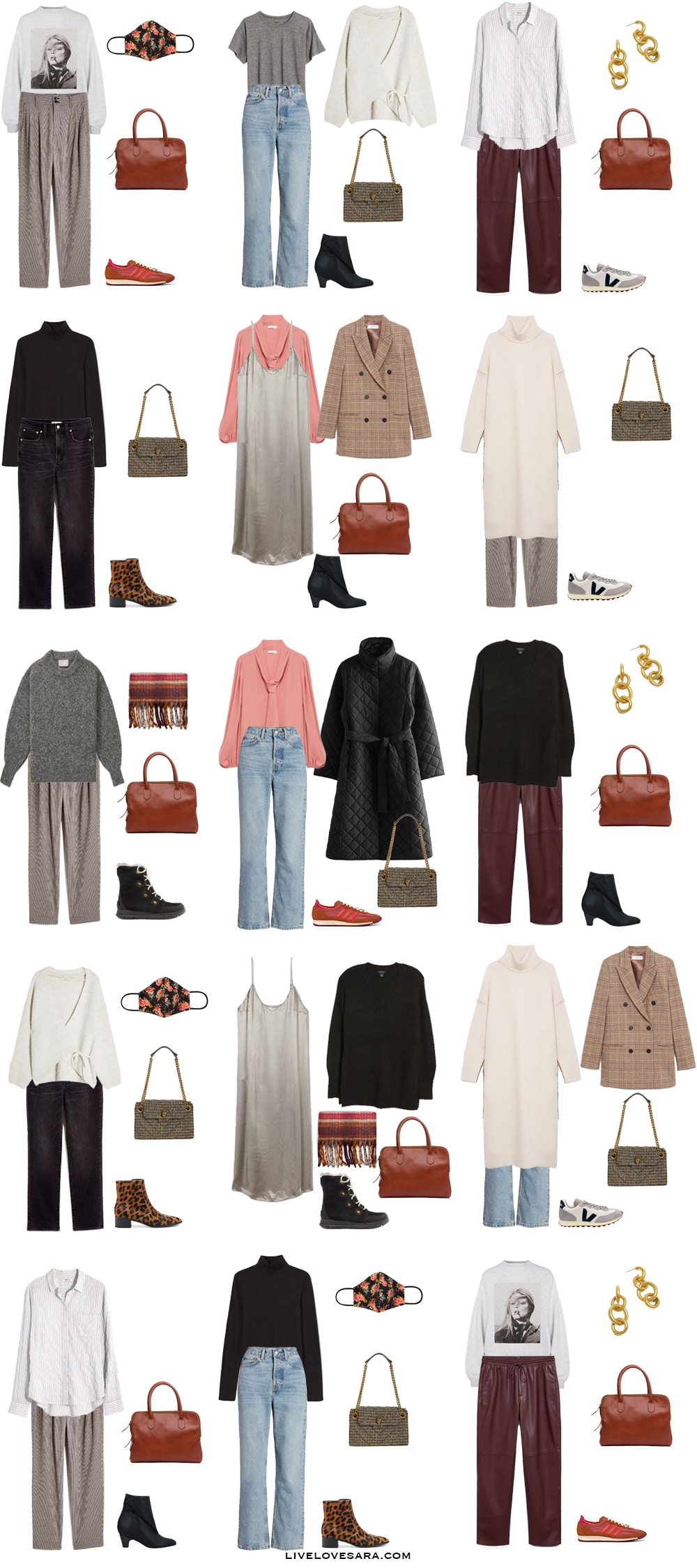 How to Build a Minimalist Winter Capsule Wardrobe Outfits 1-15