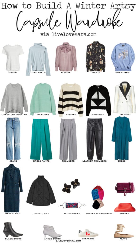 How to build an Artsy Capsule Wardrobe for Winter - livelovesara