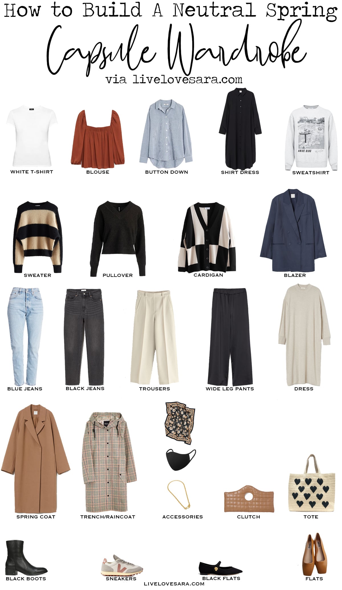 How to Build a Neutral Spring Capsule Wardrobe - livelovesara