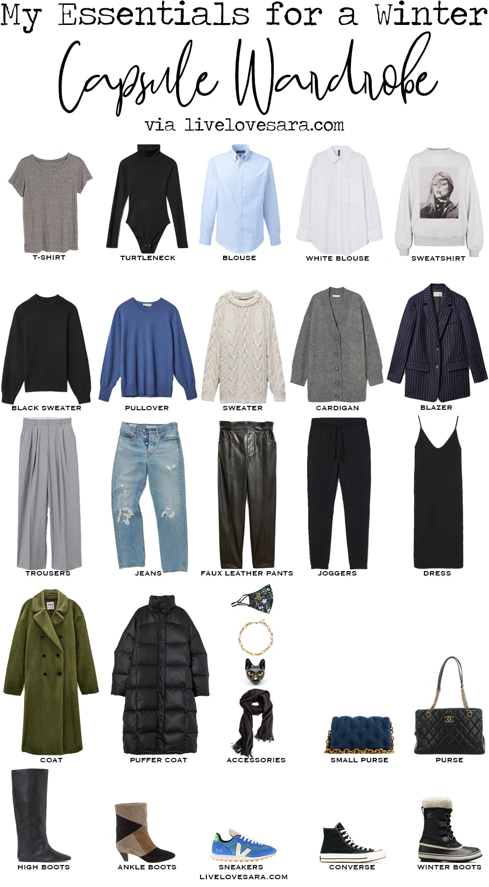 My Winter Capsule Wardrobe Essentials - livelovesara