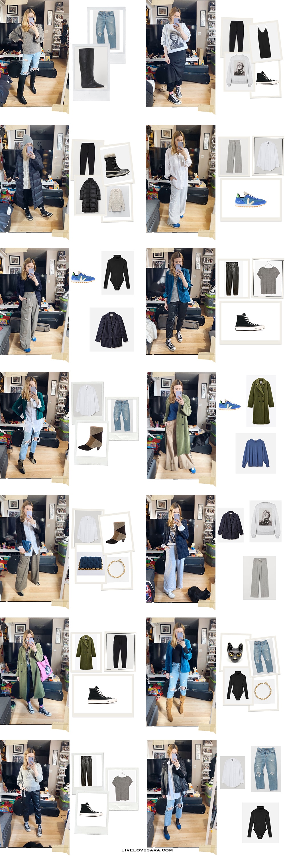 My Essentials For a Winter Capsule Wardrobe Daily Outfits 15-28