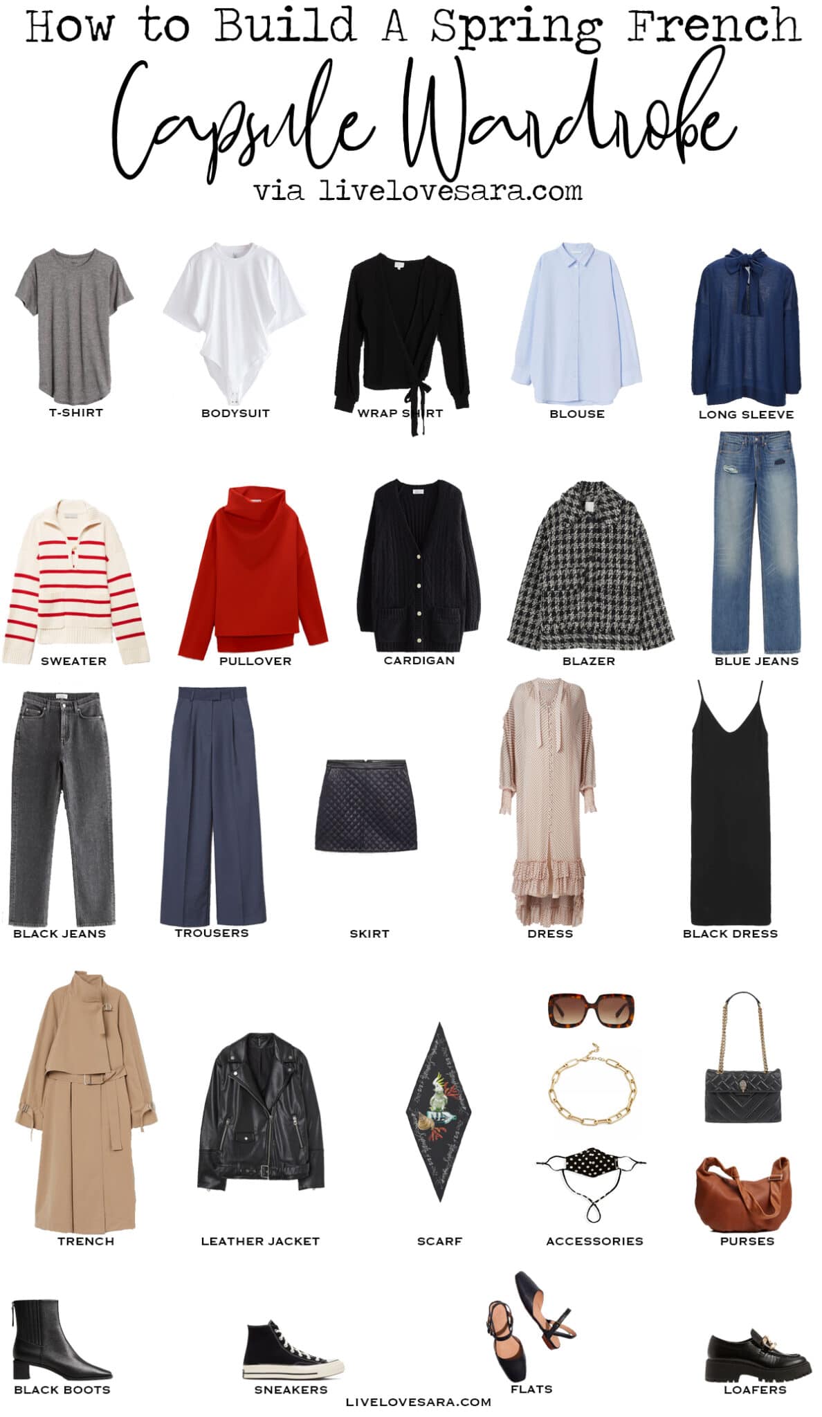 How to Build a French Capsule Wardrobe for Spring - livelovesara