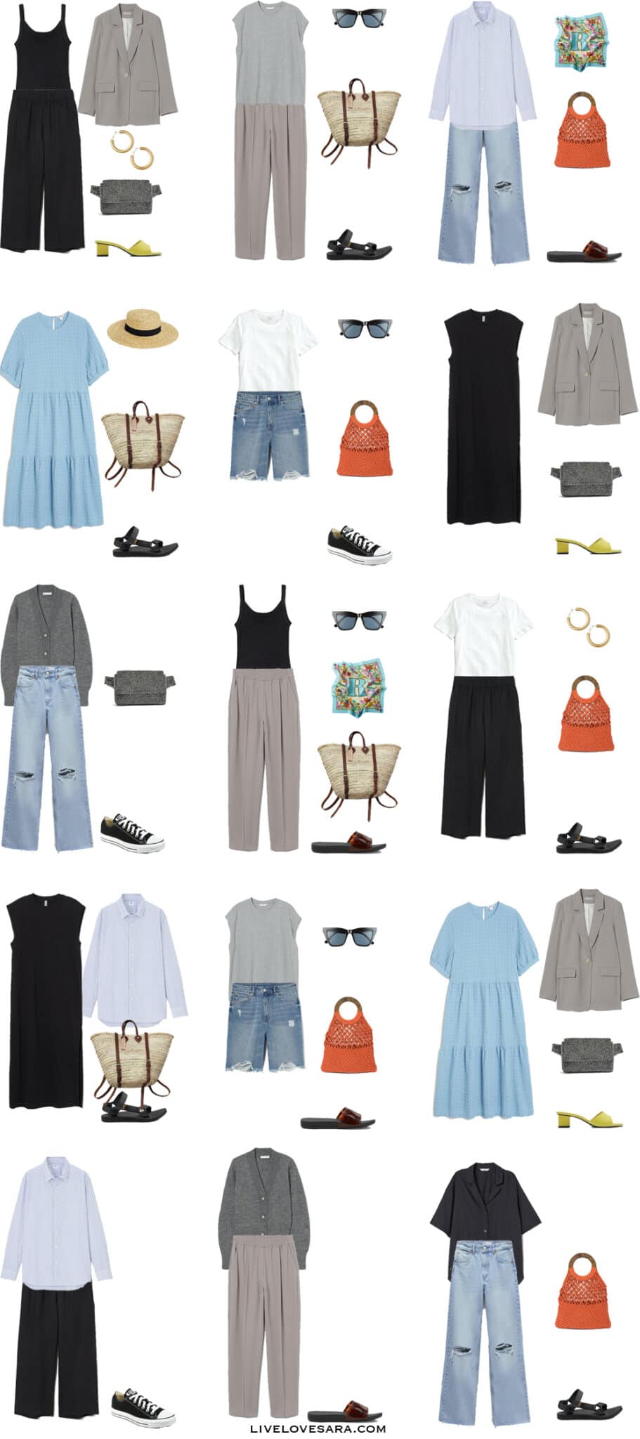 How to Build a Summer Capsule Wardrobe on a Budget 2021 - livelovesara