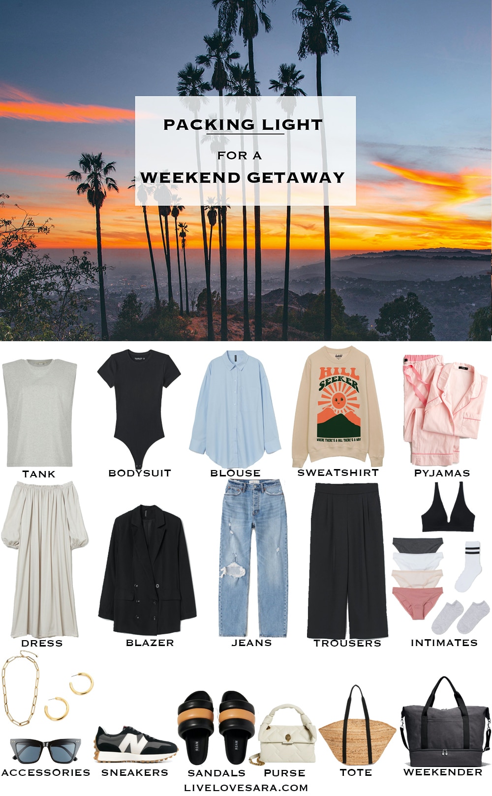 3-Day Weekend Getaway Outfits for Summer (and Beyond)