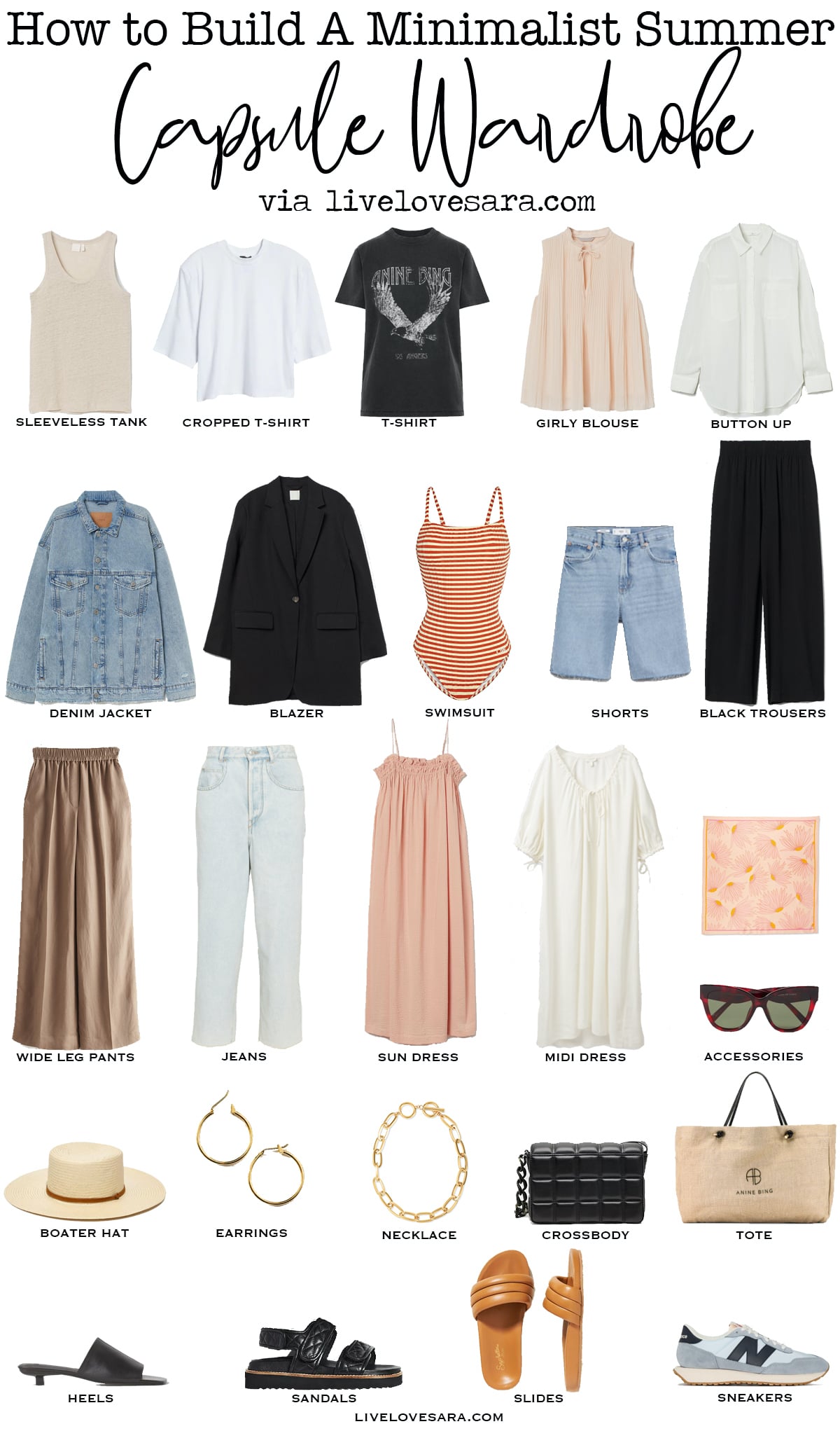 How to Build a Minimalist Summer Capsule Wardrobe - livelovesara