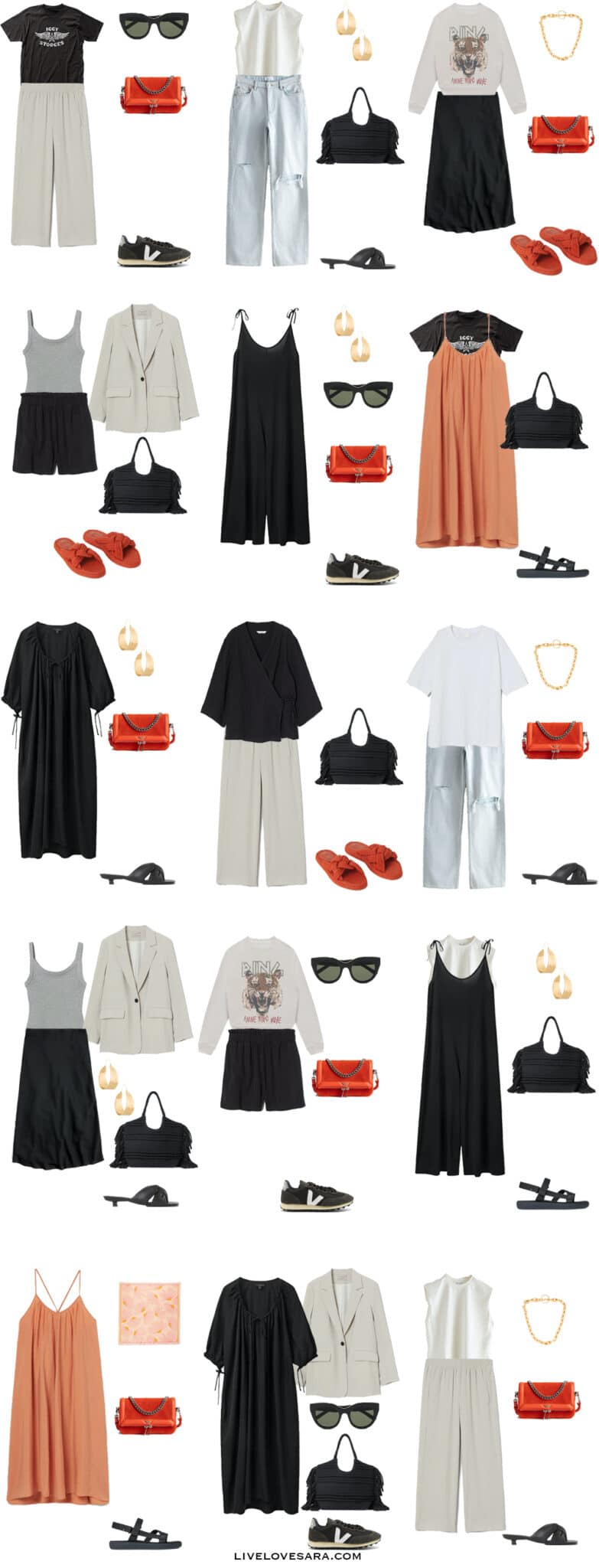 How to Build an Edgy Capsule Wardrobe for Summer - livelovesara