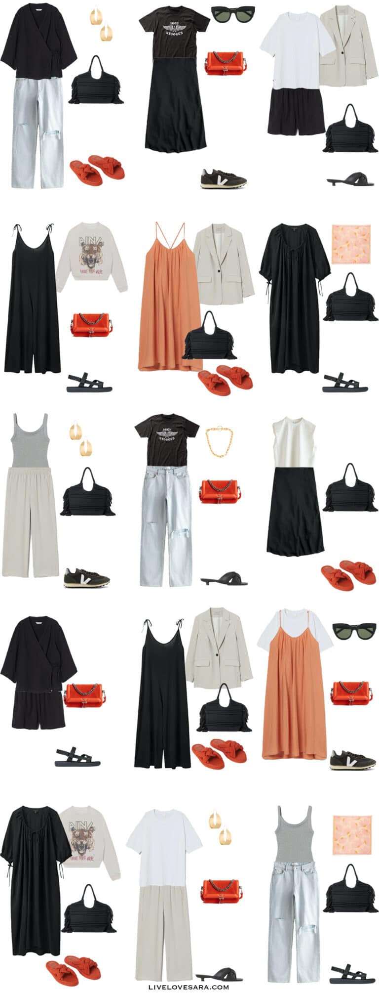 How to Build an Edgy Capsule Wardrobe for Summer - livelovesara