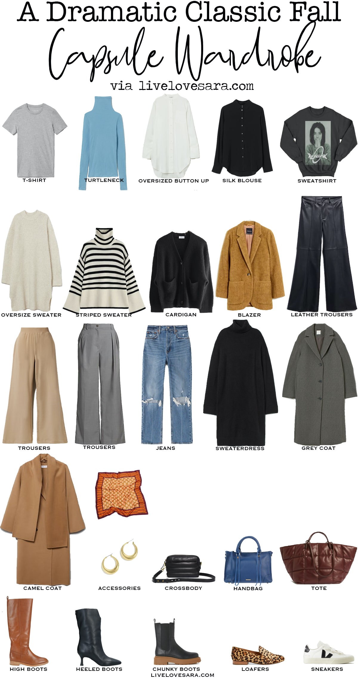 How to Build a Dramatic Classic Capsule Wardrobe for Fall - livelovesara