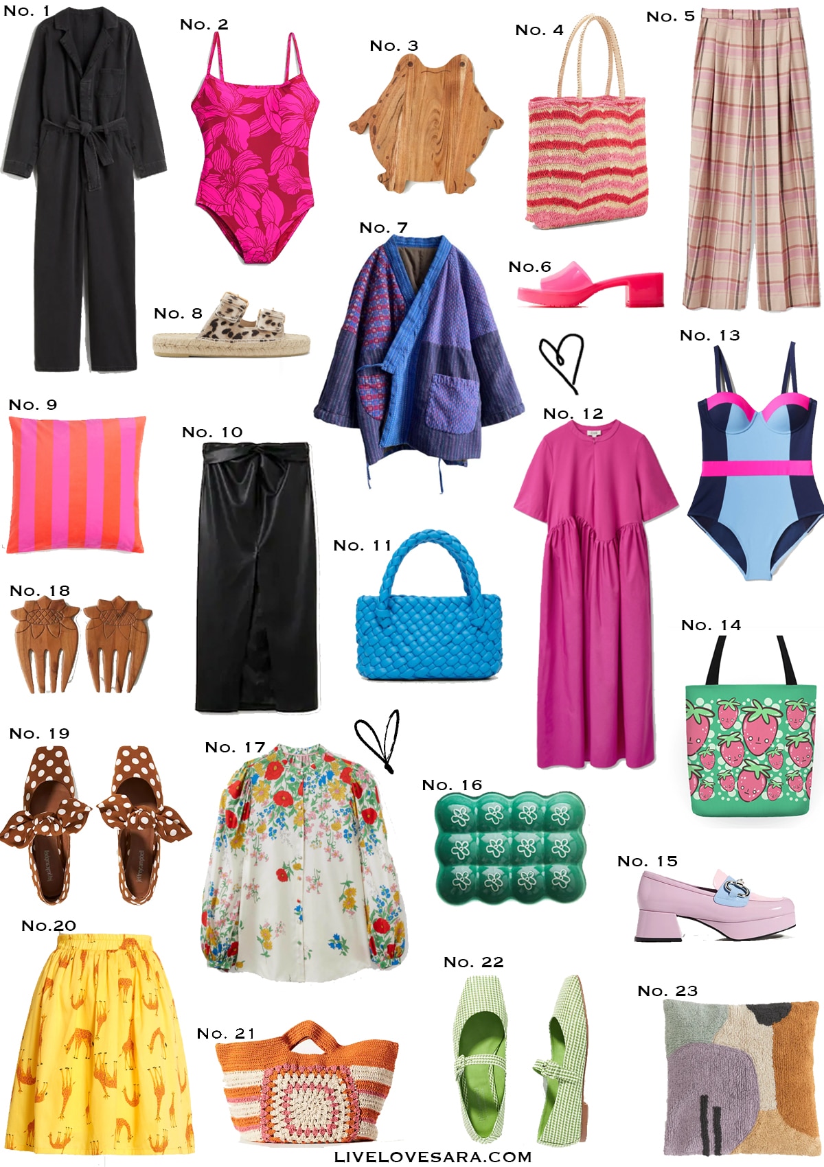 A white background with 23 items that I have caught my attention this week.