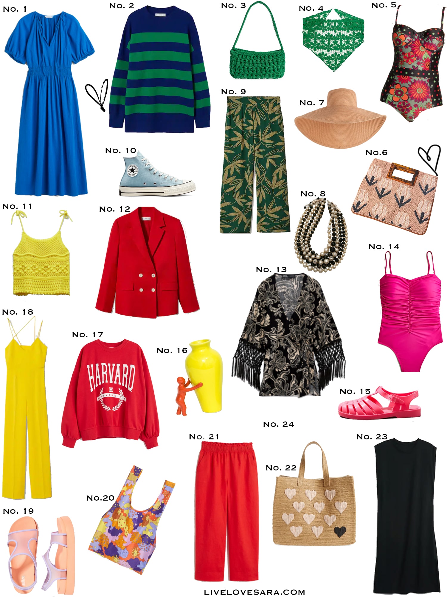 A white background with 23 items that I have caught my attention this week.