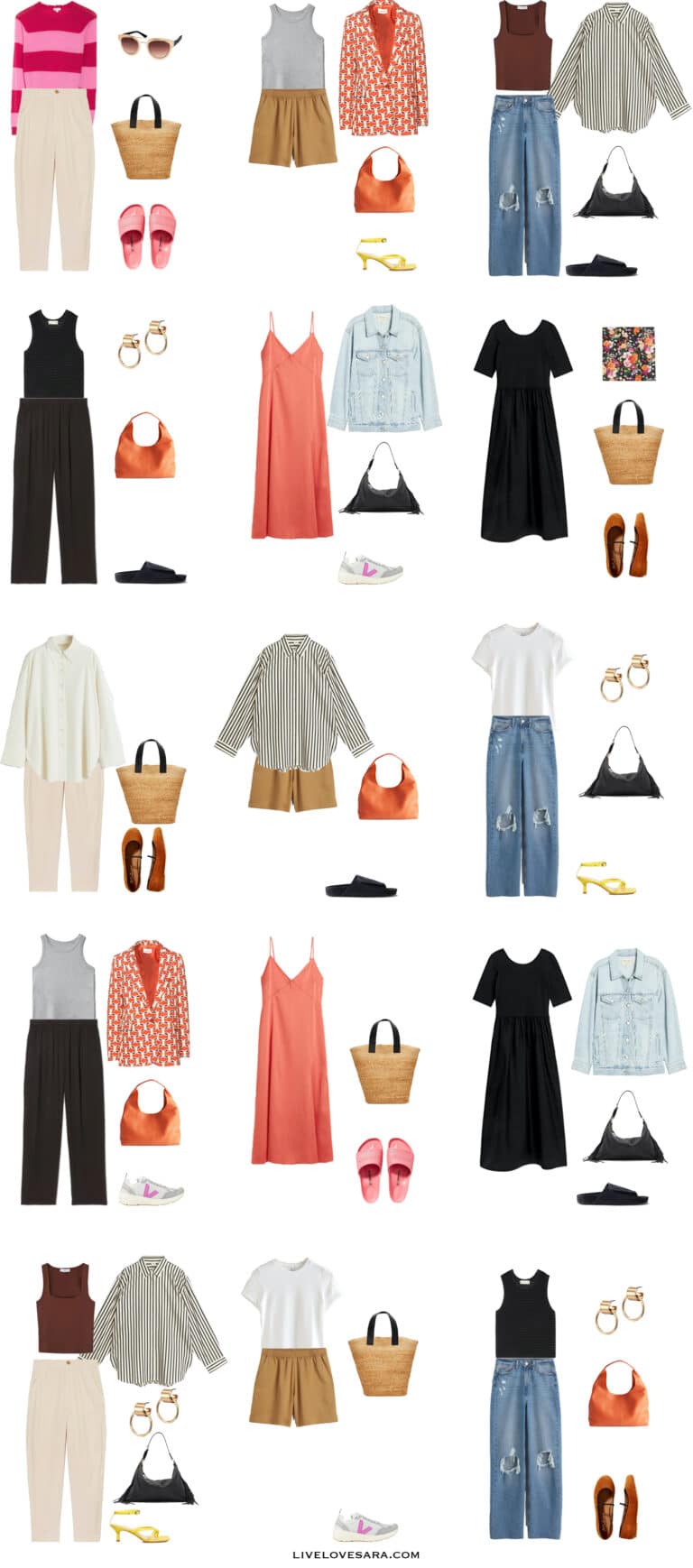 A Warm Palette Summer Capsule Wardrobe - livelovesara