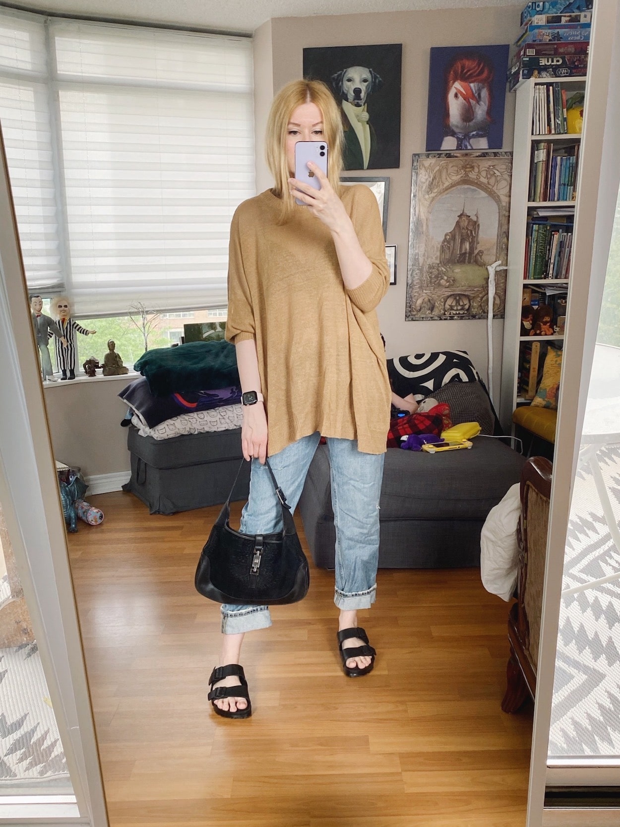 Jeans with online birkenstocks