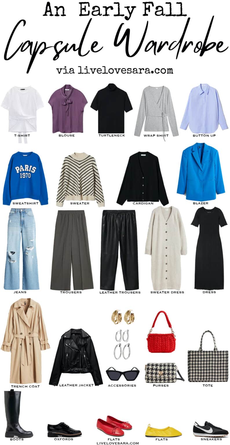 An Early Fall Capsule Wardrobe on a Budget - livelovesara