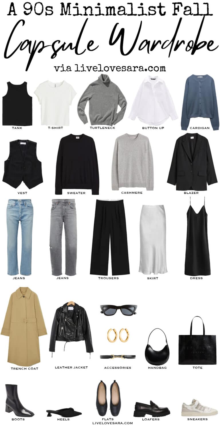 A 90s Minimalist Fall Capsule Wardrobe - livelovesara