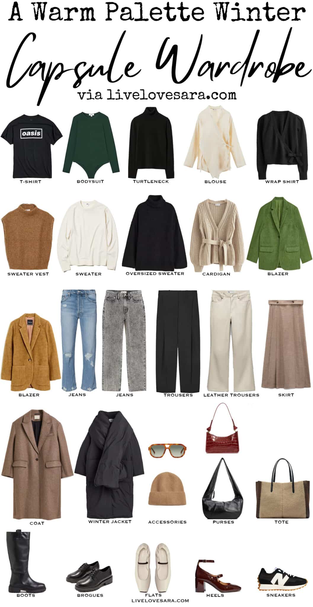 A Warm Palette Winter Capsule Wardrobe - Livelovesara