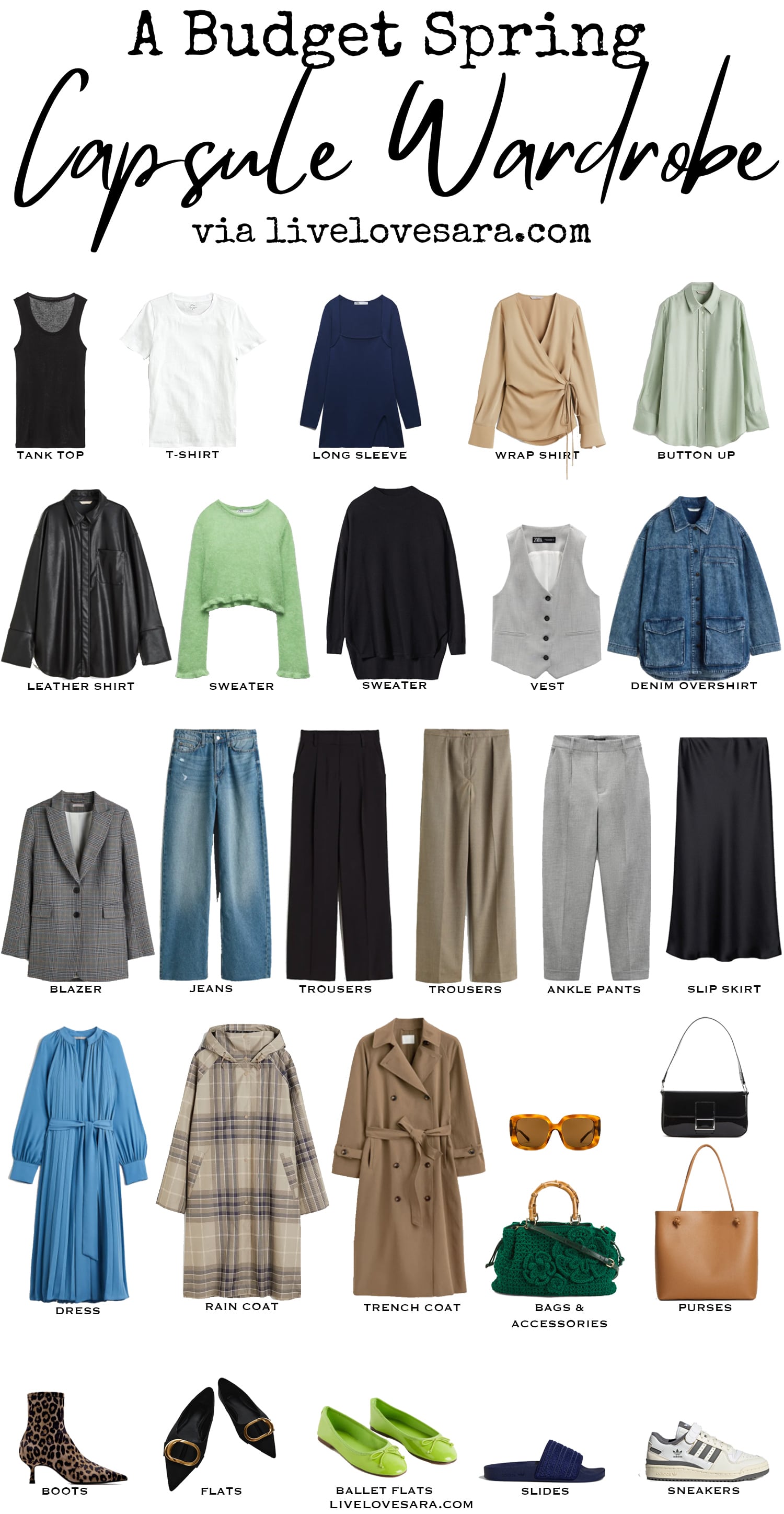 A Spring Capsule Wardrobe on a Budget - livelovesara