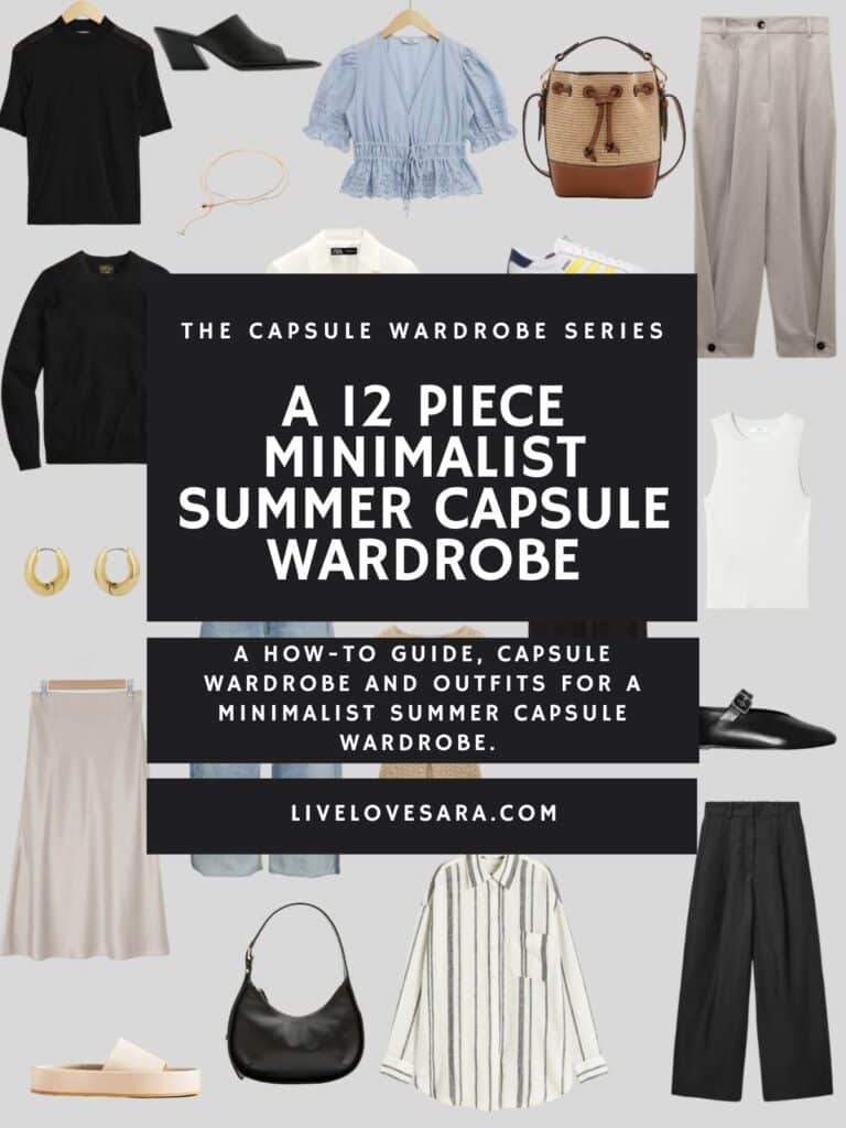 A 12 Piece Minimalist Summer Capsule Wardrobe - livelovesara