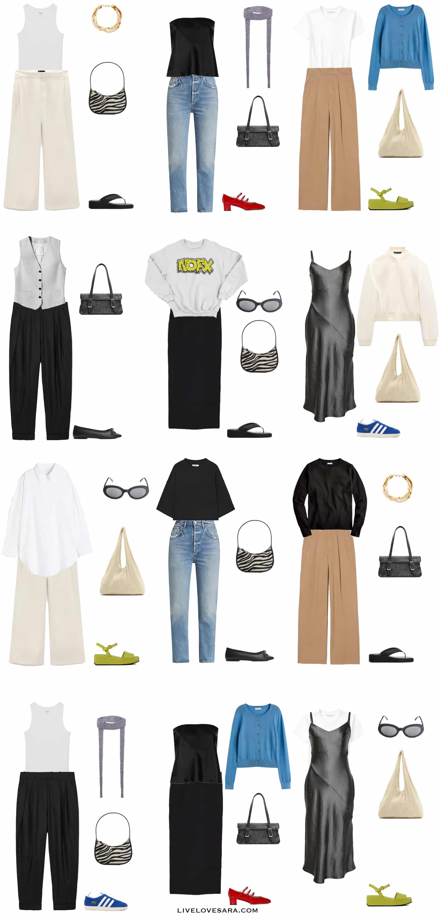 A 90s and Y2K Inspired Summer Capsule Wardrobe livelovesara