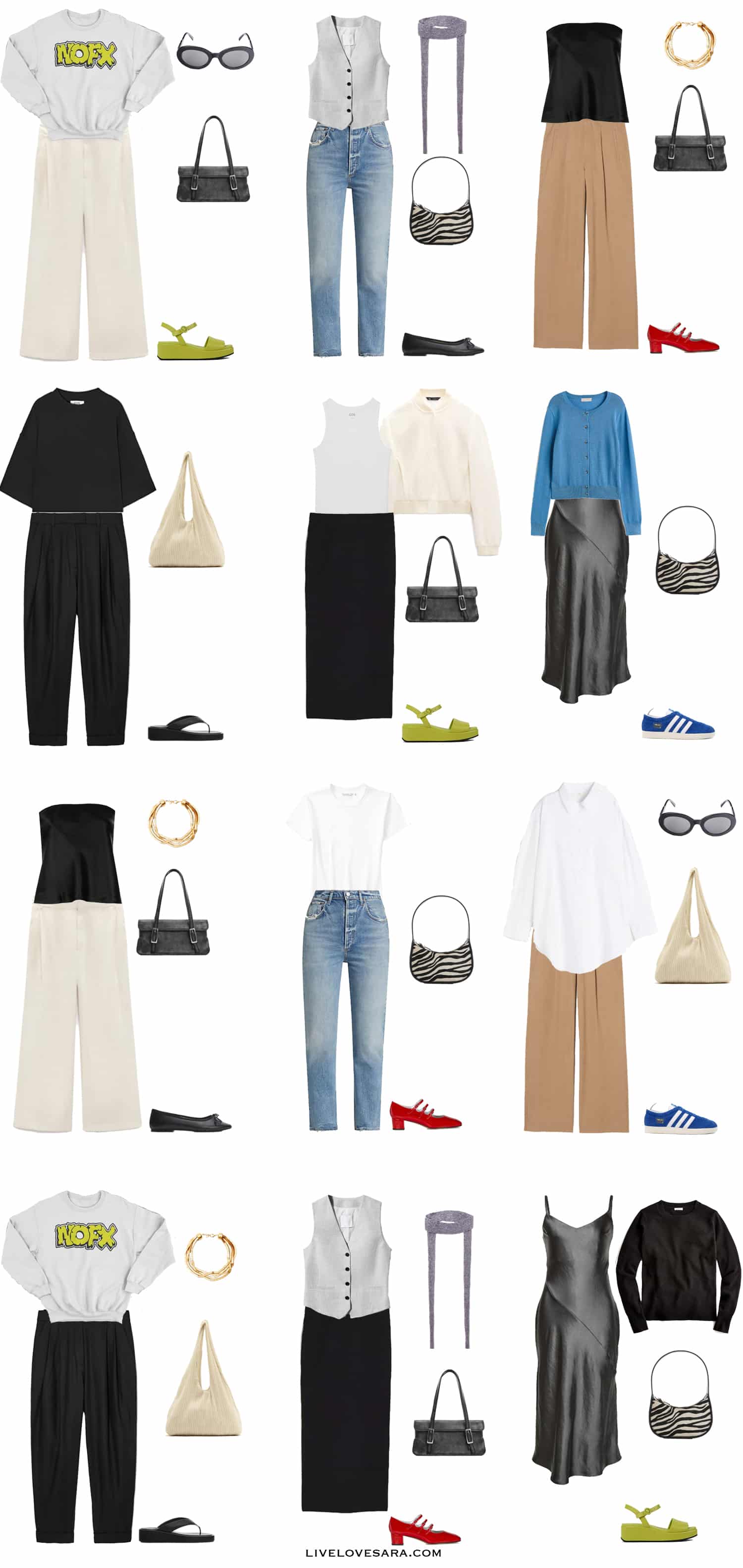 A 90s and Y2K Inspired Summer Capsule Wardrobe - livelovesara