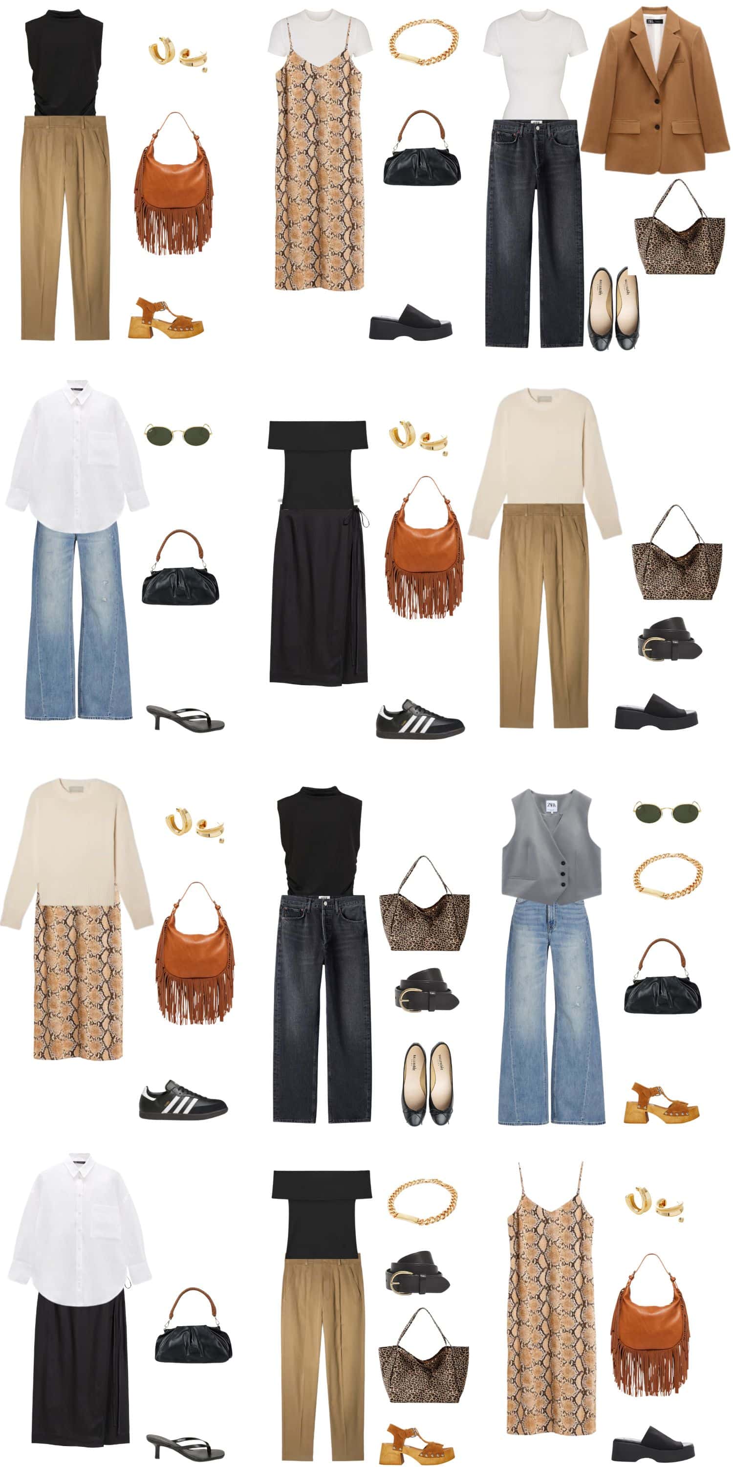 A 12 Piece 90s Minimalist Summer Capsule Wardrobe - livelovesara