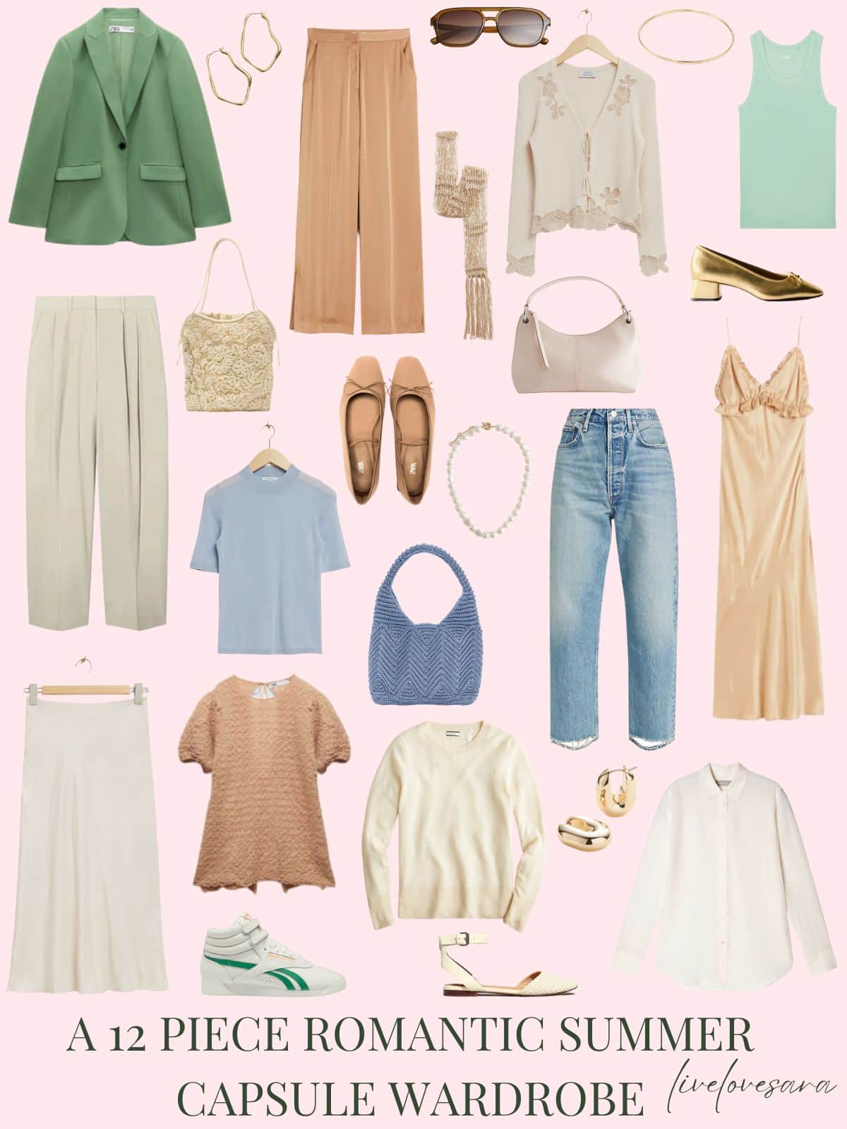 12-Piece Summer Travel Wardrobe Capsule - une femme d'un certain âge