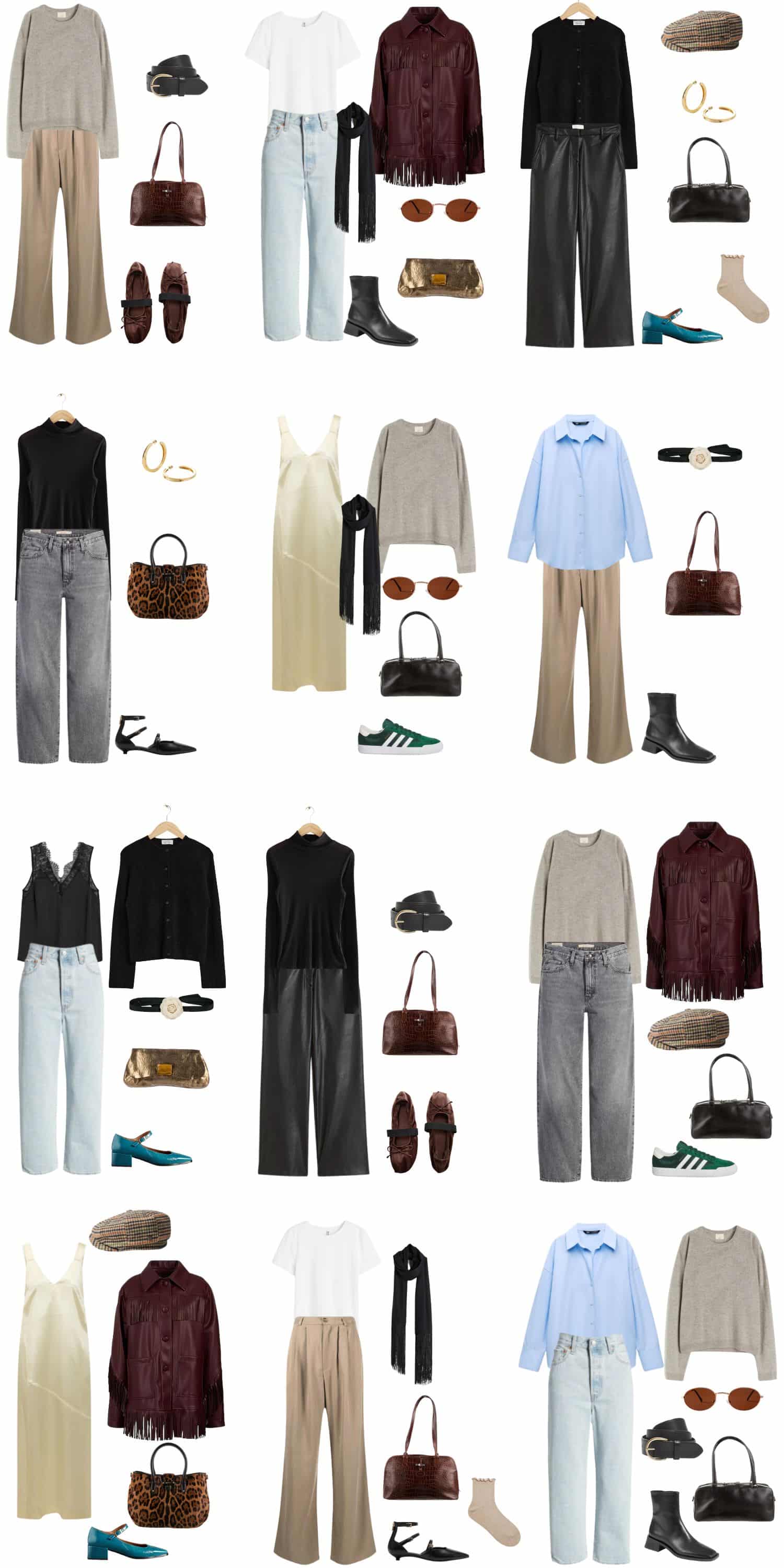 A 12 Piece 90s Fashion Fall Capsule Wardrobe livelovesara