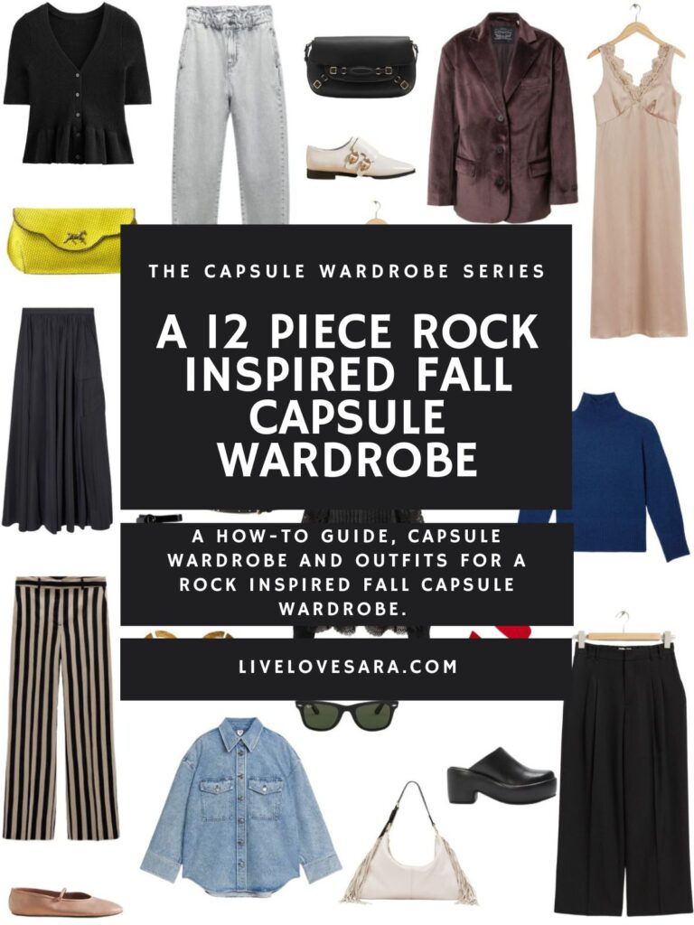 A 12 Piece Rock Inspired Fall Capsule Wardrobe - livelovesara