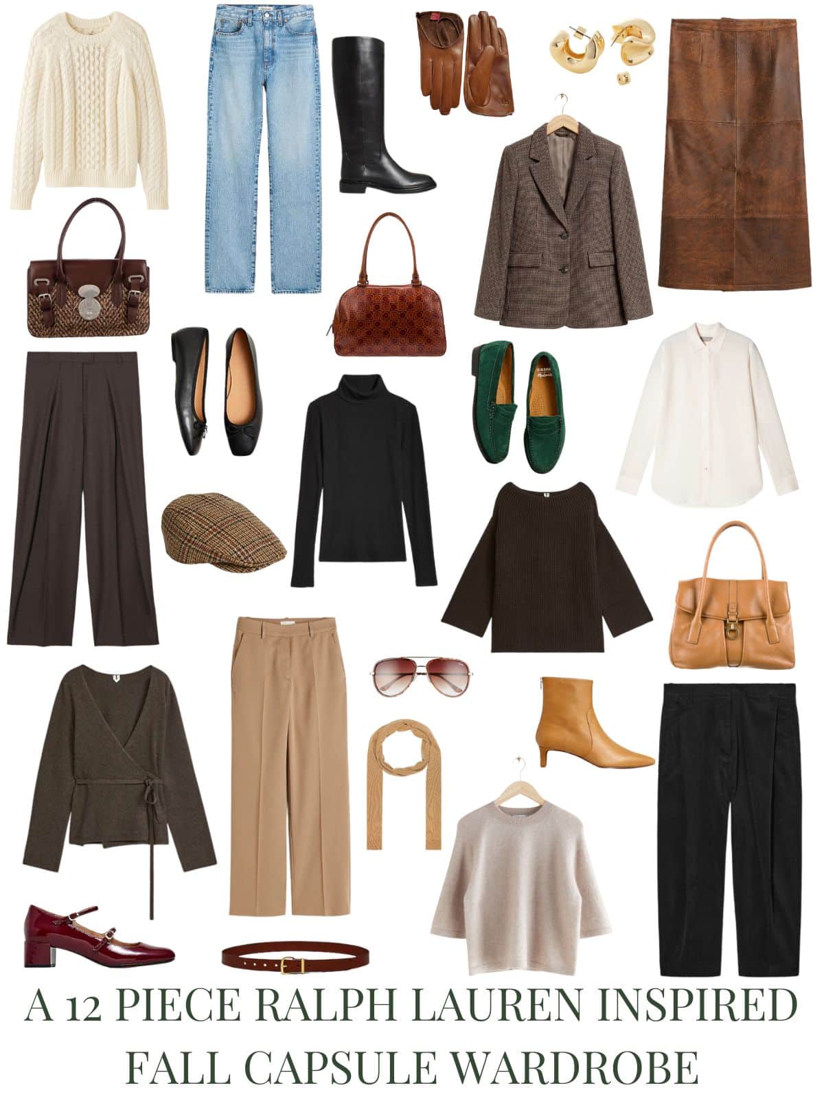 A 12 Piece Ralph Lauren Inspired Fall Capsule Wardrobe - livelovesara